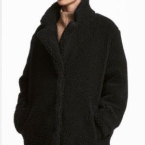 Nice and warm……Teddy black coat size M